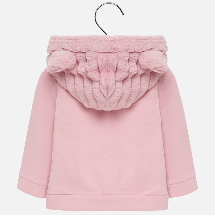 Fur Jacket with Ears - Pink