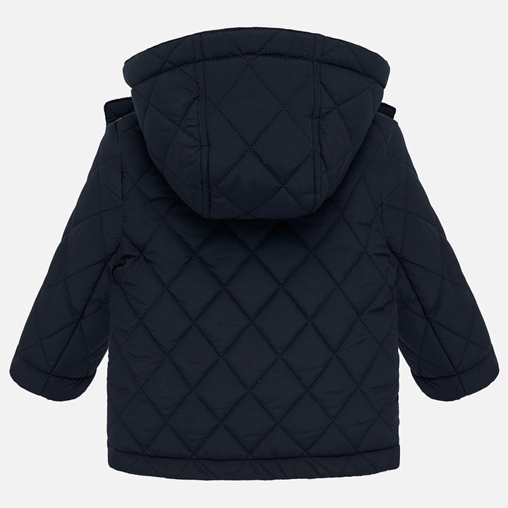 Navy Quilted Coat 
