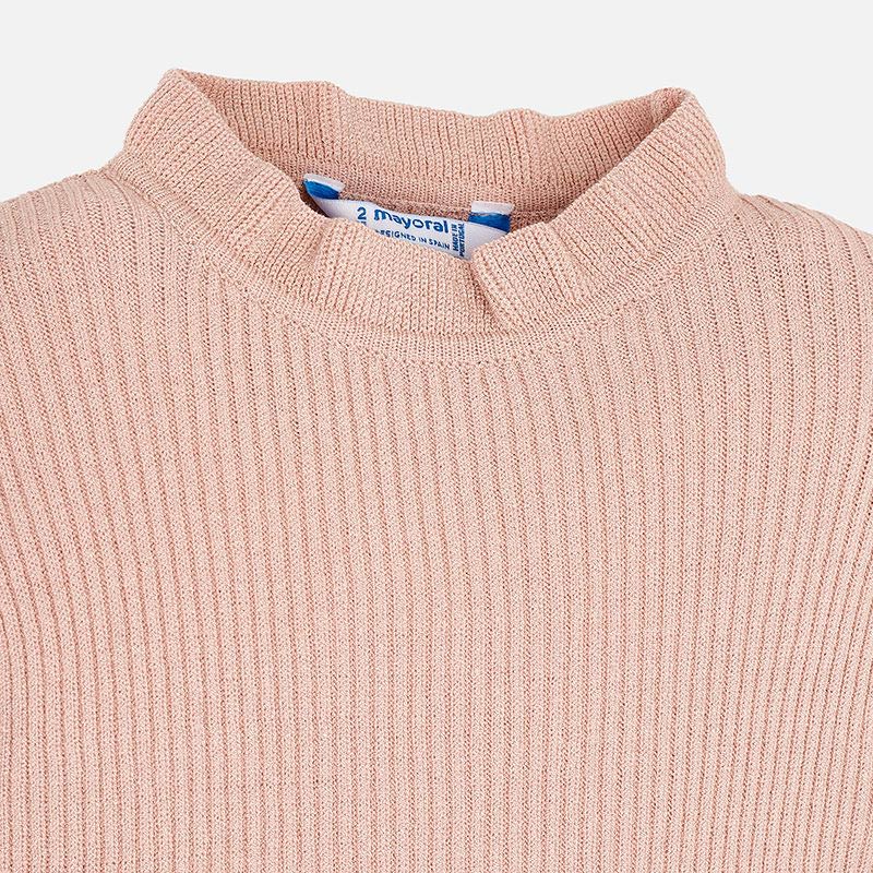 Pink Sweater with Ruffles
