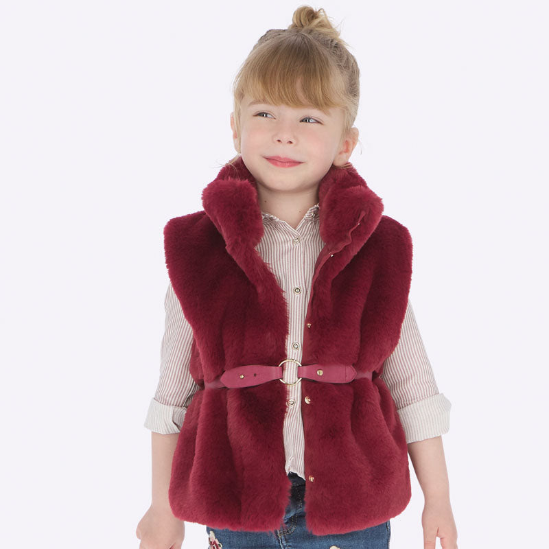 Fur Vest - Ruby