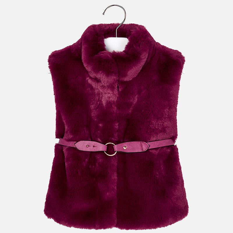 Fur Vest - Ruby