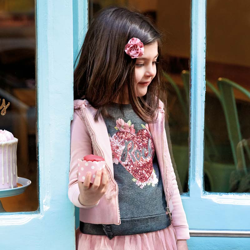 Fuzzy Zip Up Jacket - Baby Pink