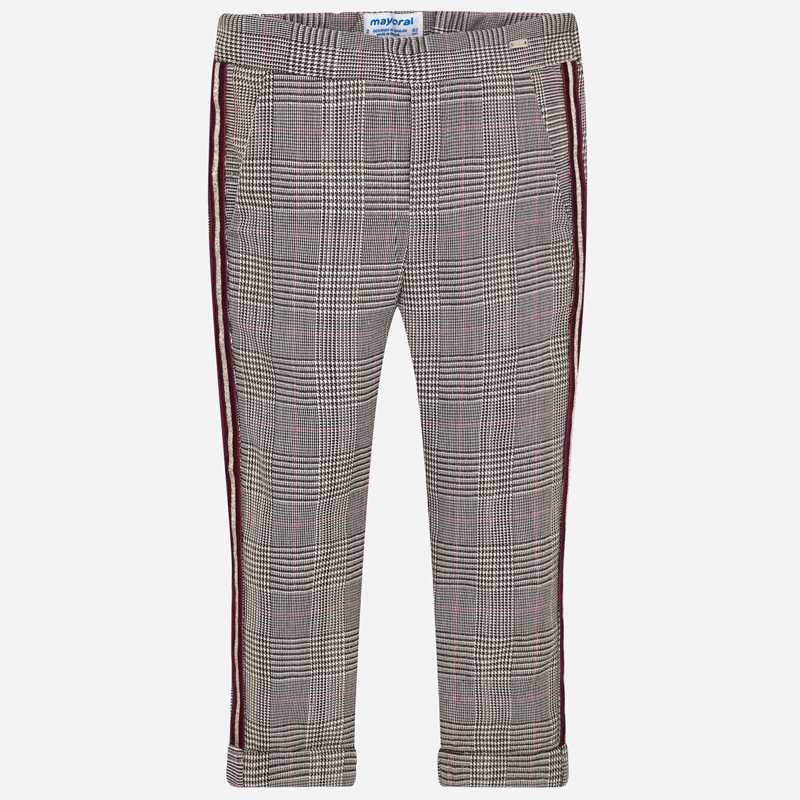 Glen-Plaid Tuxedo Pant