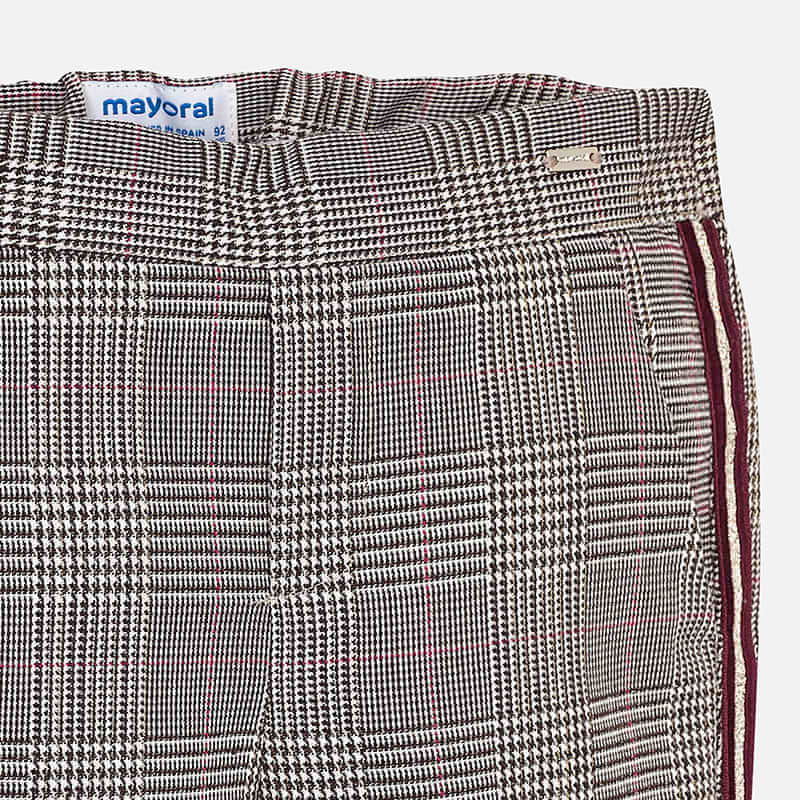 Glen-Plaid Tuxedo Pant