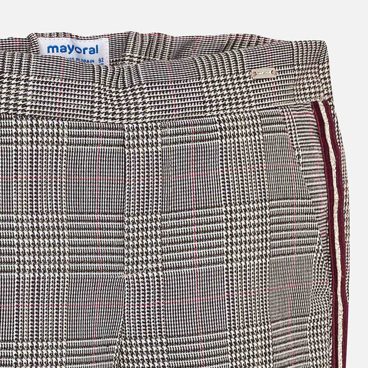 Glen-Plaid Tuxedo Pant