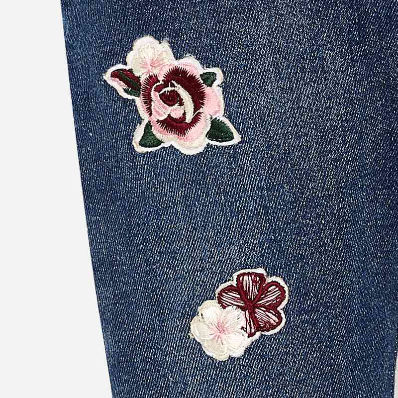 Rosy Day Denim Pants