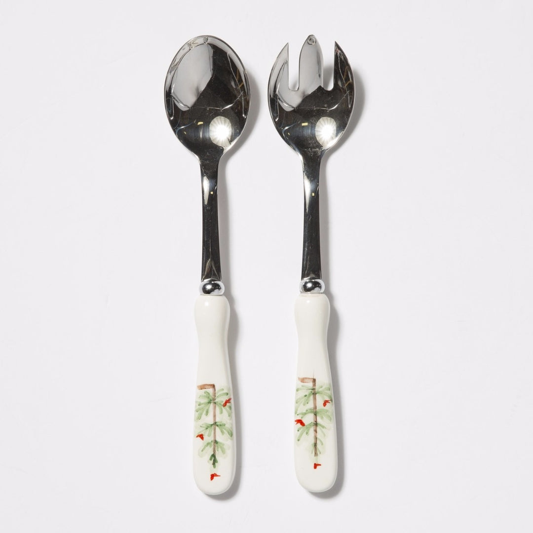 Lastra Holiday Salad Server Set