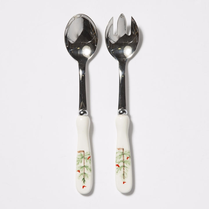 Lastra Holiday Salad Server Set