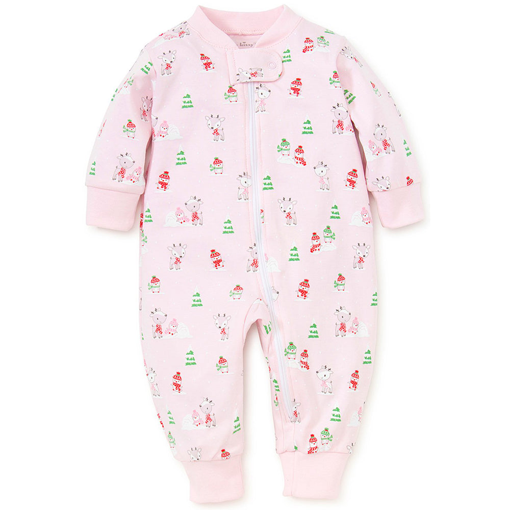 Light Pink Snow Day Pajama w/ Zipper