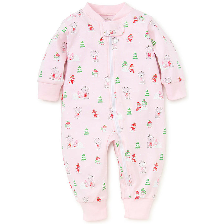 Light Pink Snow Day Pajama w/ Zipper