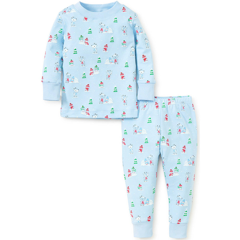 Light Blue Snow Day Pajama Set