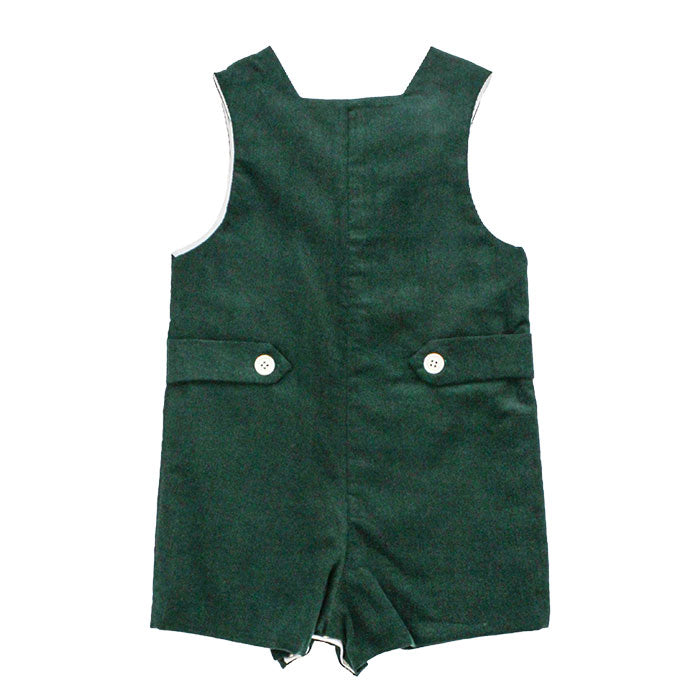 Cambridge Corduroy Short John John With Tabs