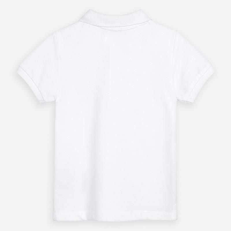 White Short Sleeve Polo Shirt 
