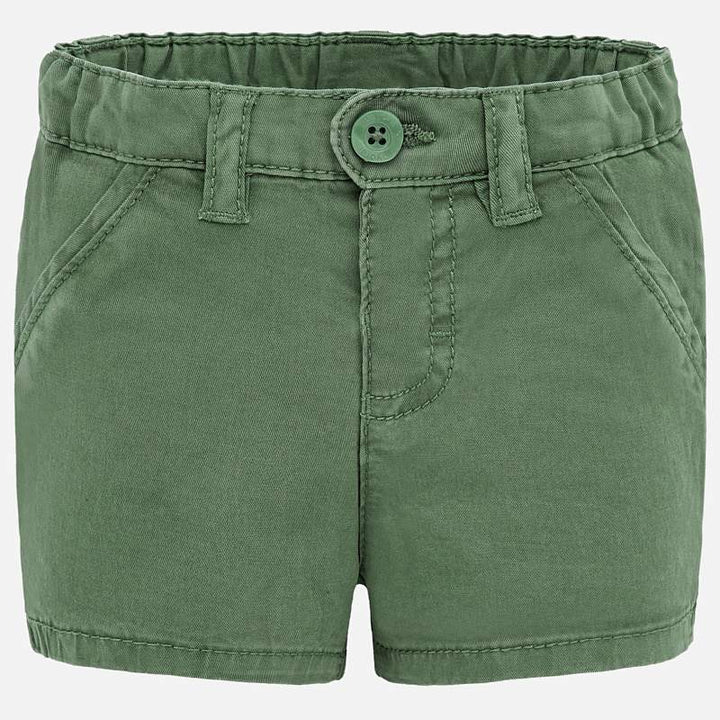 Green Twill Shorts