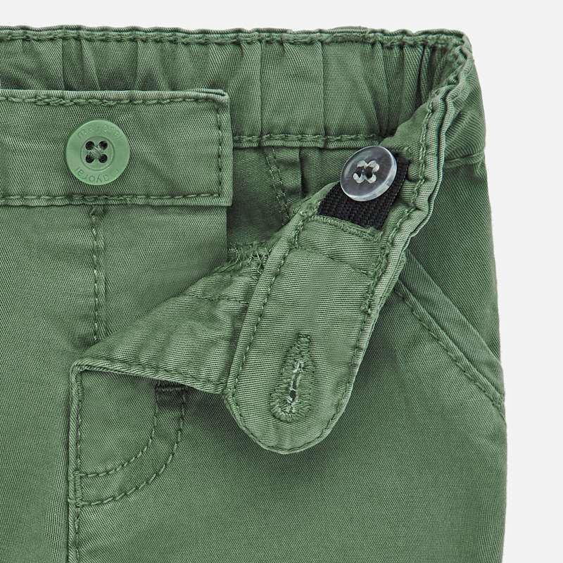 Green Twill Shorts