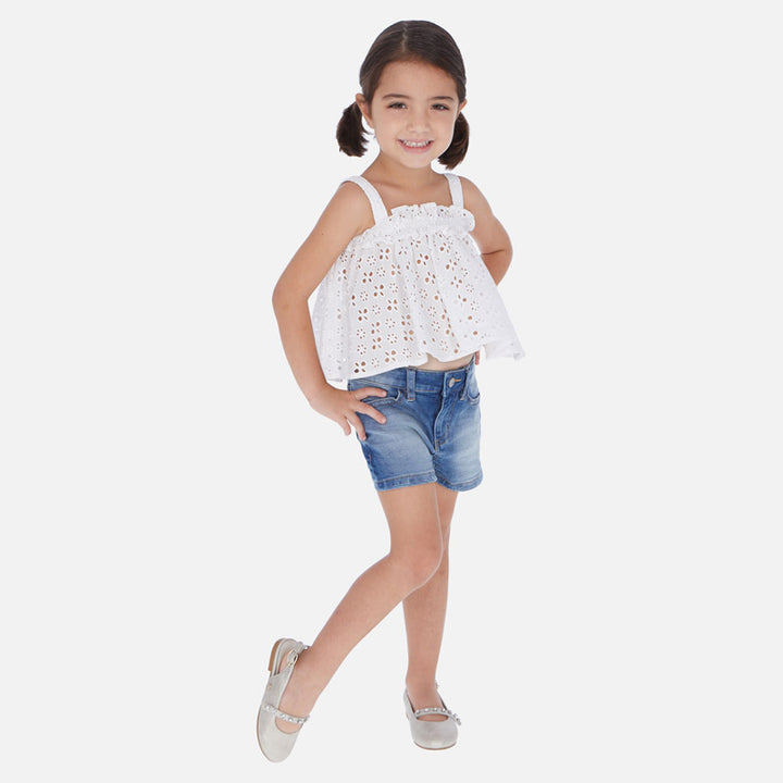 Light Wash Denim Shorts