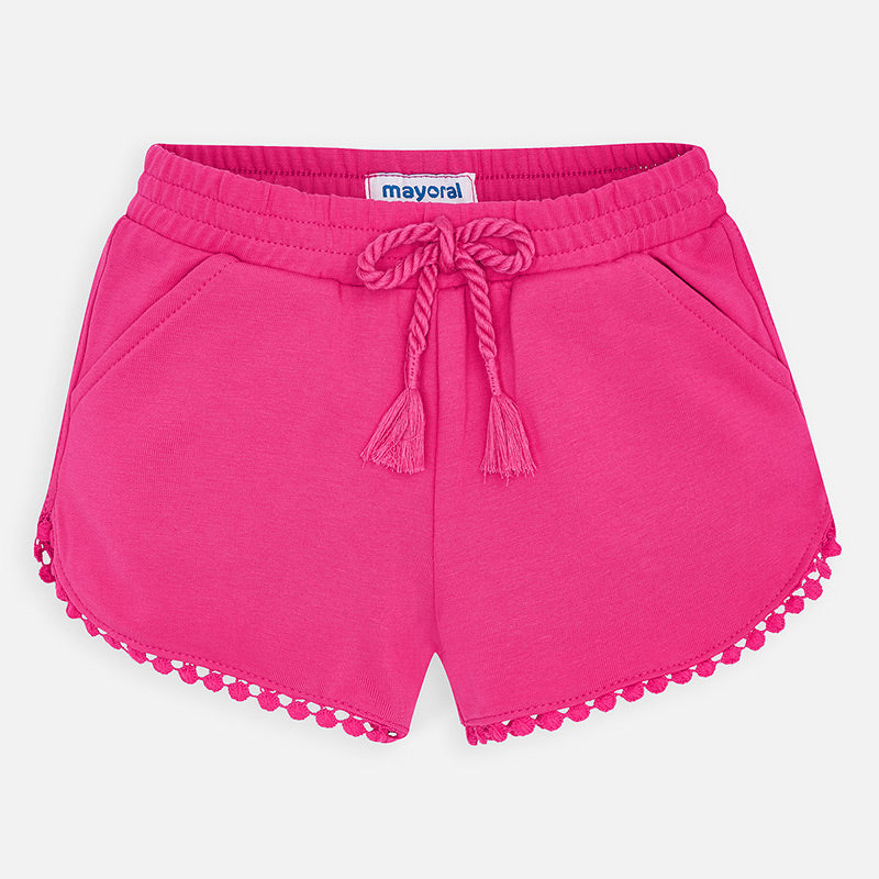 Fuchsia Knit Shorts