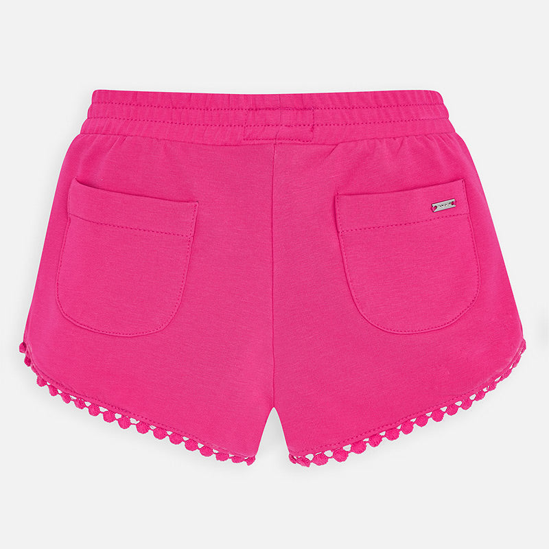 Fuchsia Knit Shorts