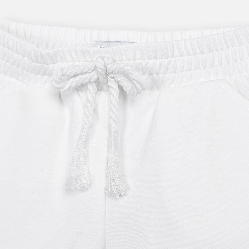 White Knit Shorts