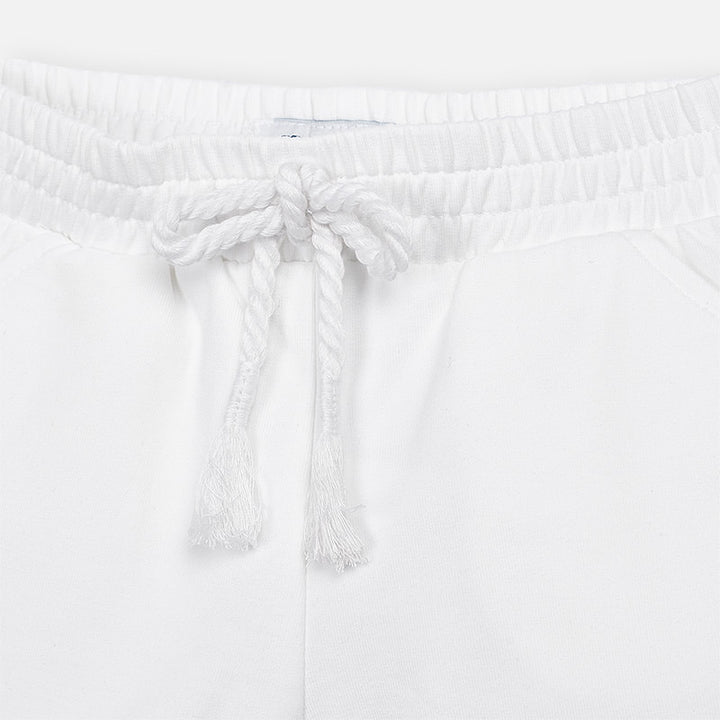 White Knit Shorts
