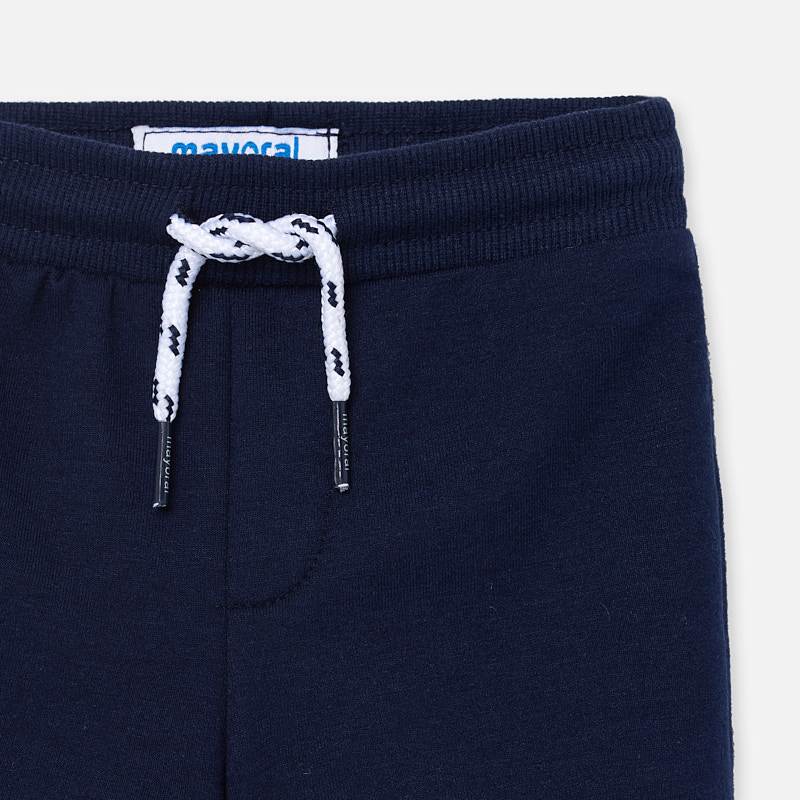 Basic Navy Fleece Shorts