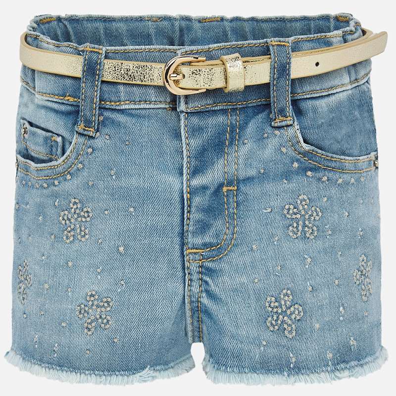 Light Wash Denim Shorts