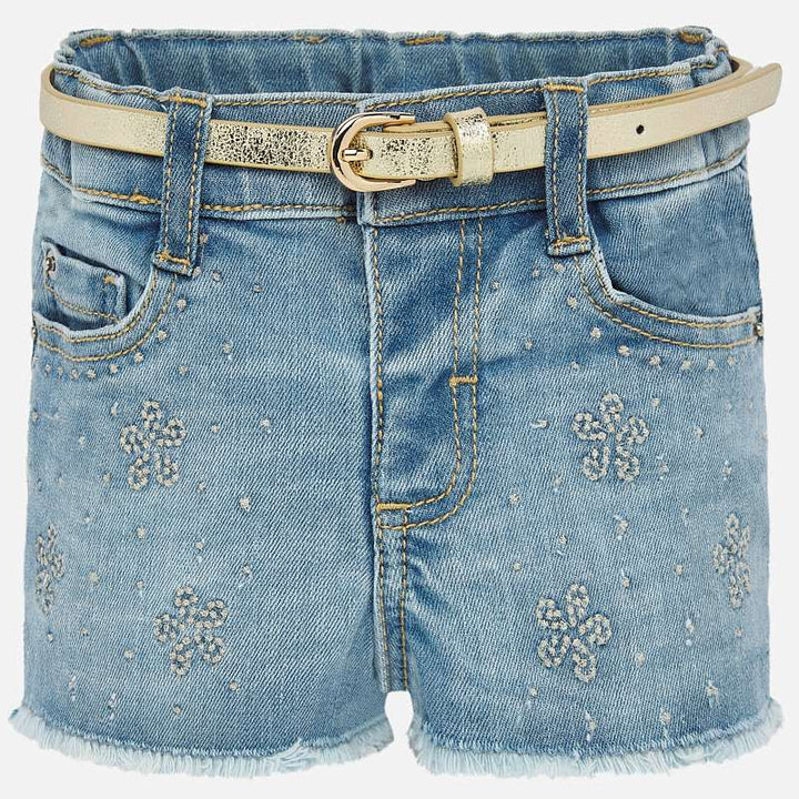 Light Wash Denim Shorts