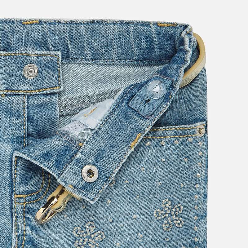 Light Wash Denim Shorts