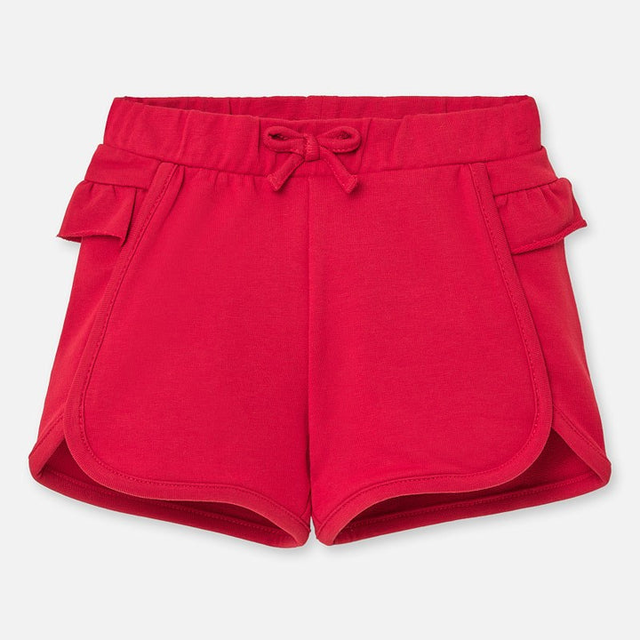 Red Ruffle Shorts