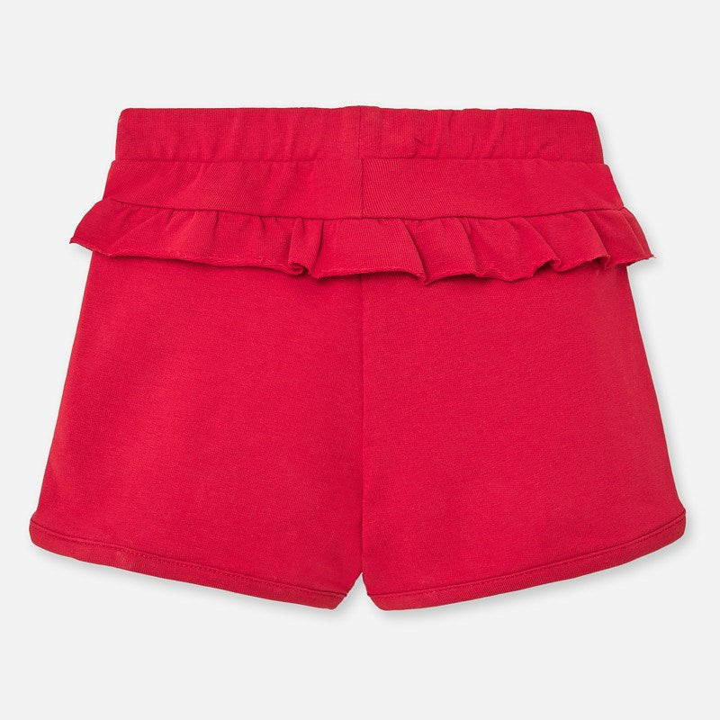 Red Ruffle Shorts