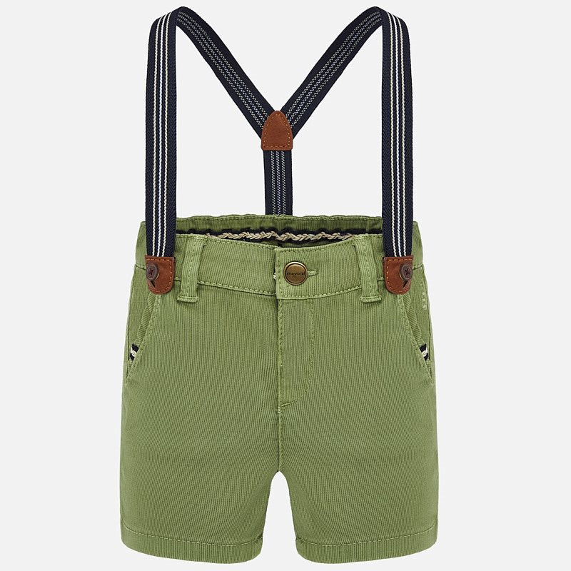 Green Short with Suspenders