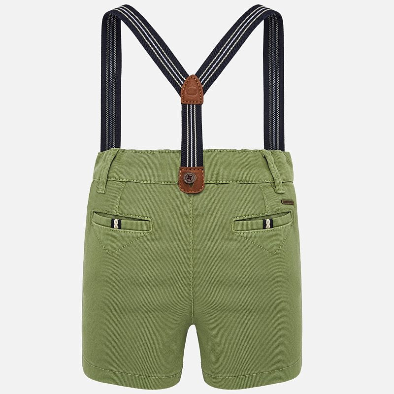 Green Short with Suspenders