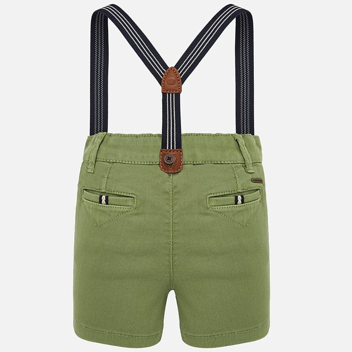 Green Short with Suspenders