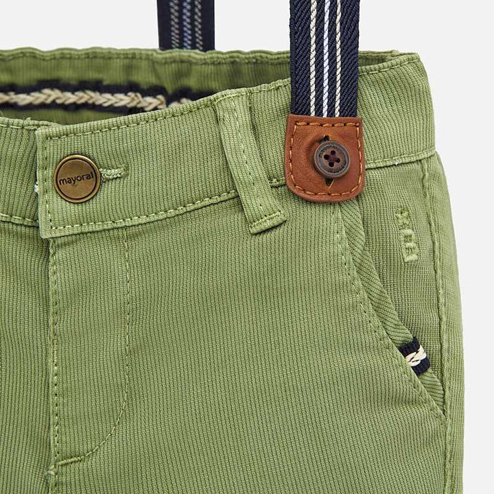 Green Short with Suspenders