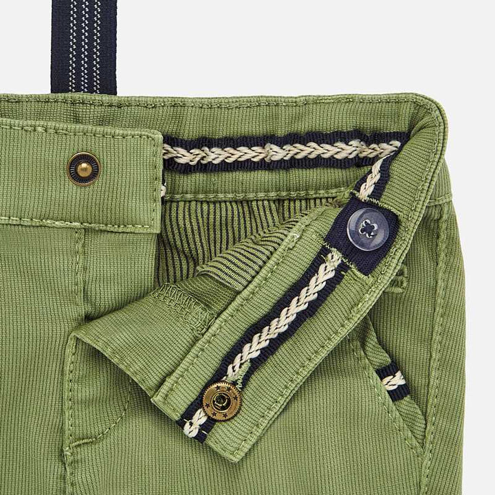 Green Short with Suspenders