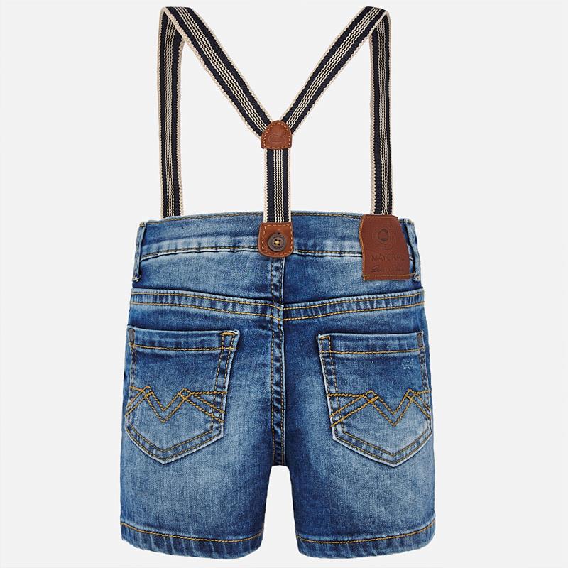 Denim Shorts with Suspenders