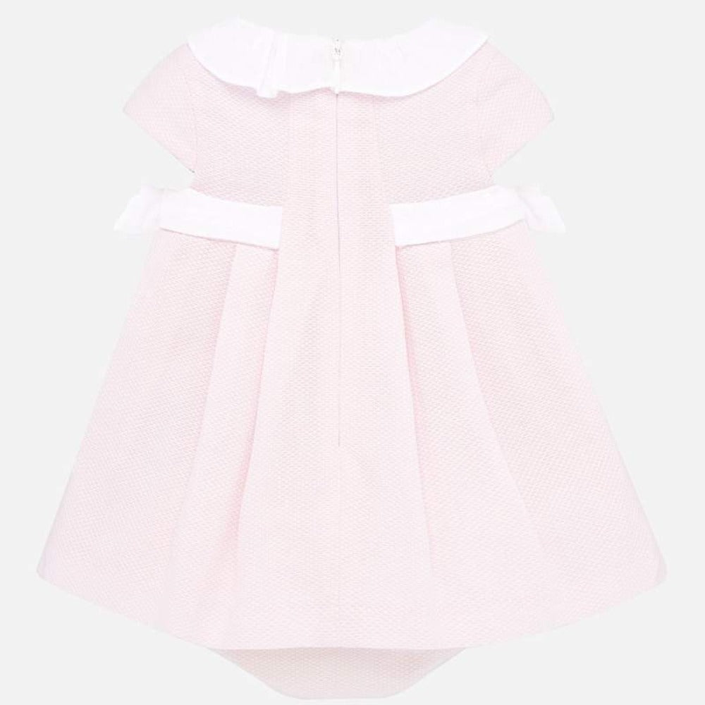 Pink Dress with Bloomers & Bonnet