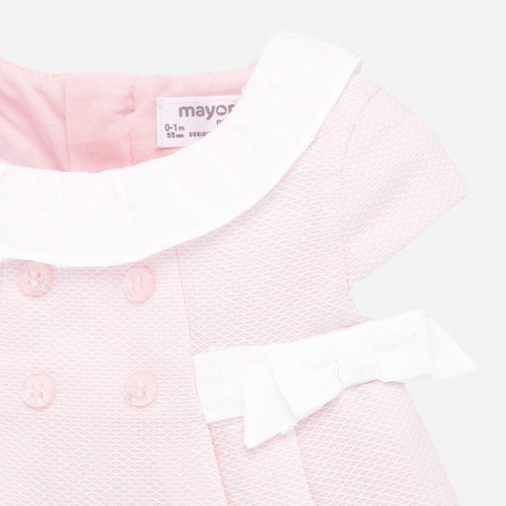 Pink Dress with Bloomers & Bonnet