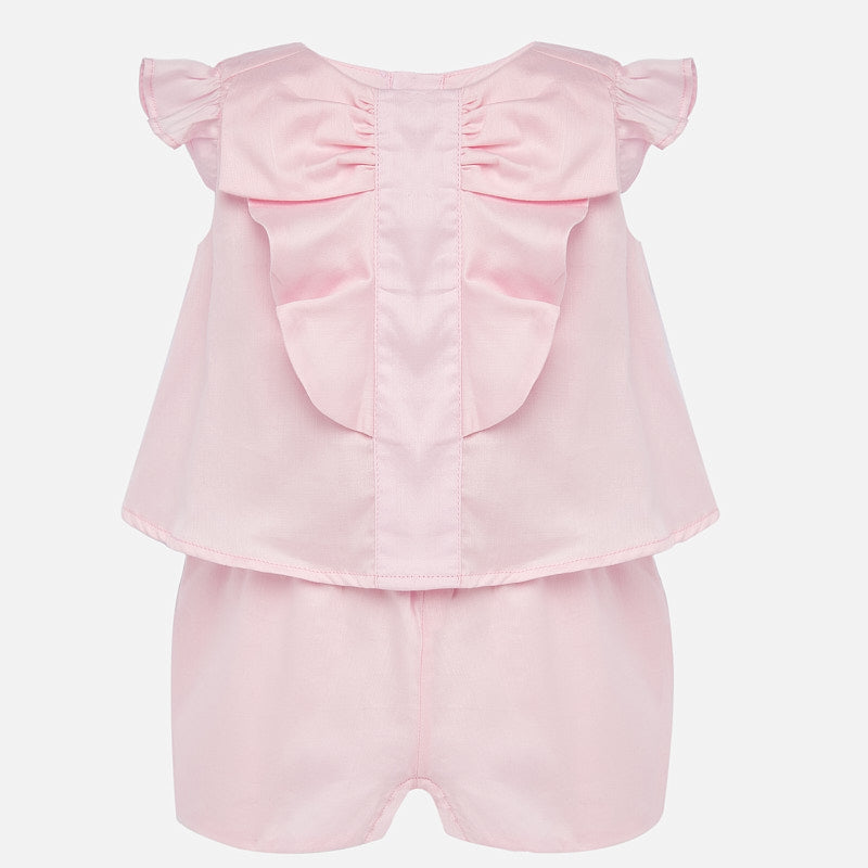 Pink Voile Romper