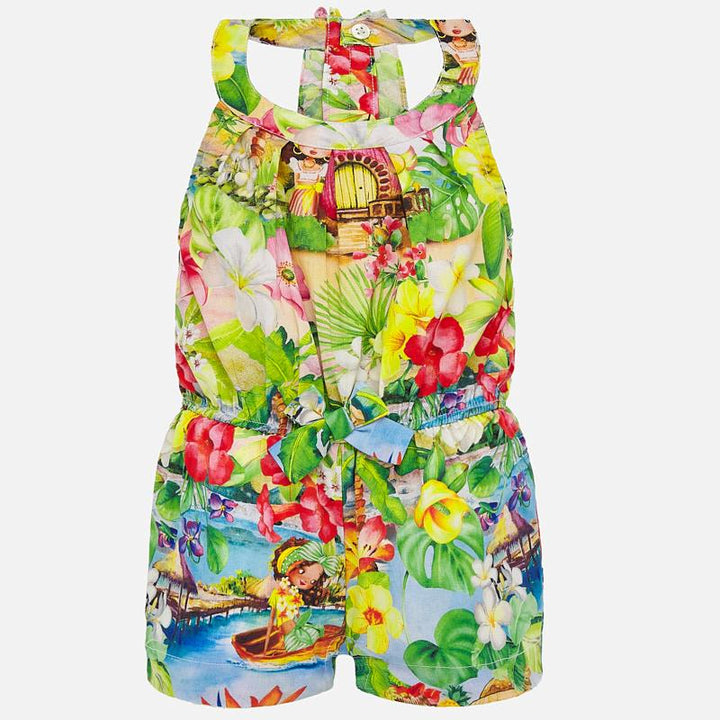 Tropical Poplin Romper 