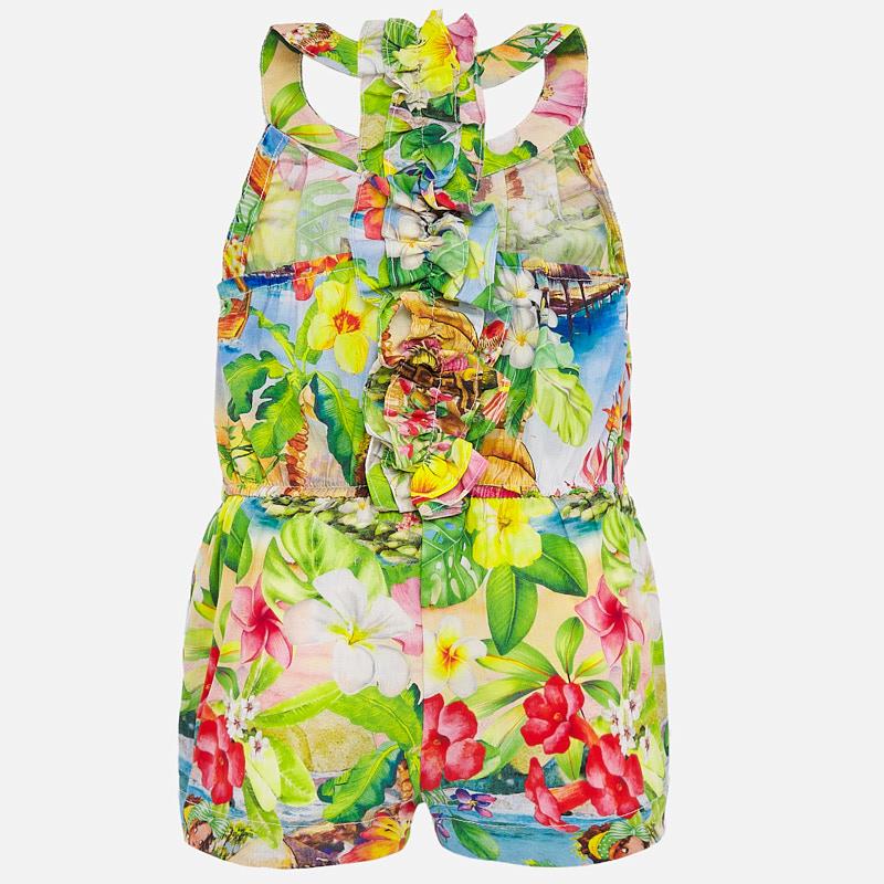 Tropical Poplin Romper 