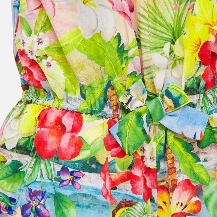 Tropical Poplin Romper 