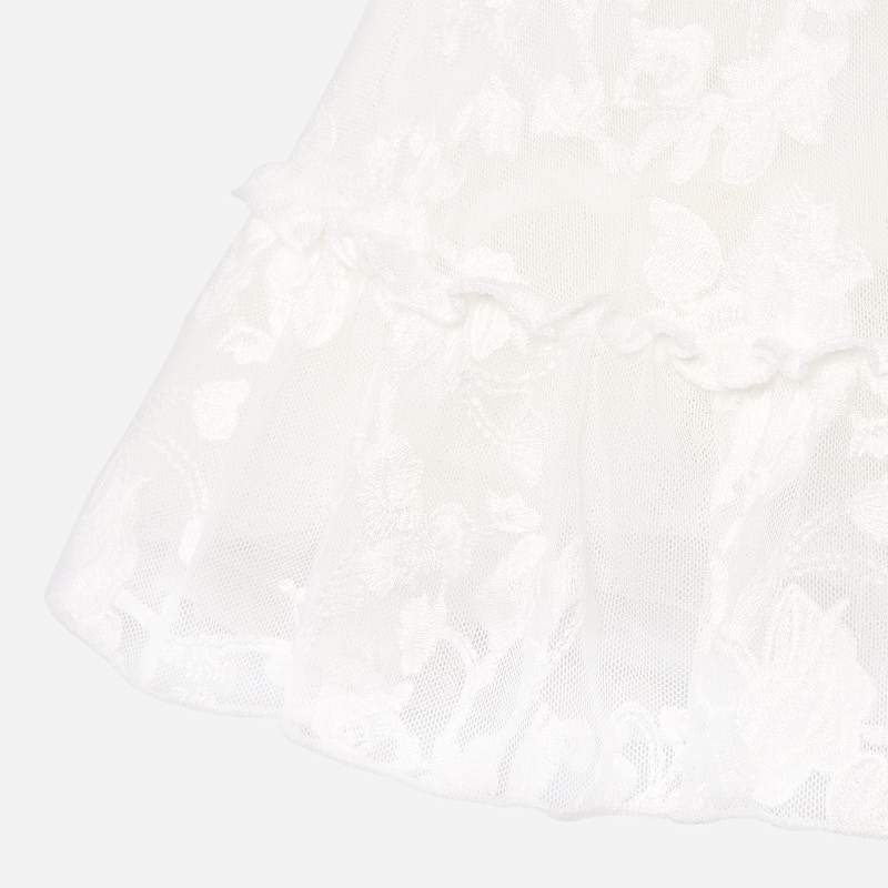 Floral White Embroidered Dress