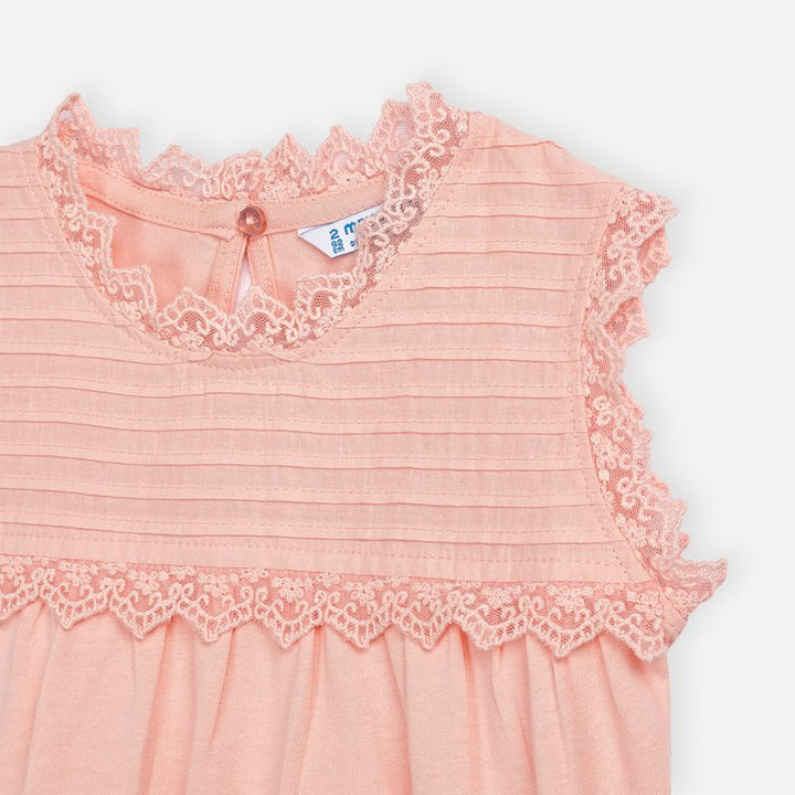 Peach Short Sleeve Blouse
