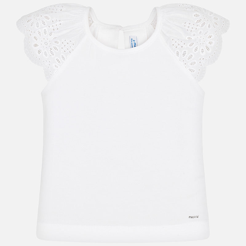 Flower Flutter Sleeve Top