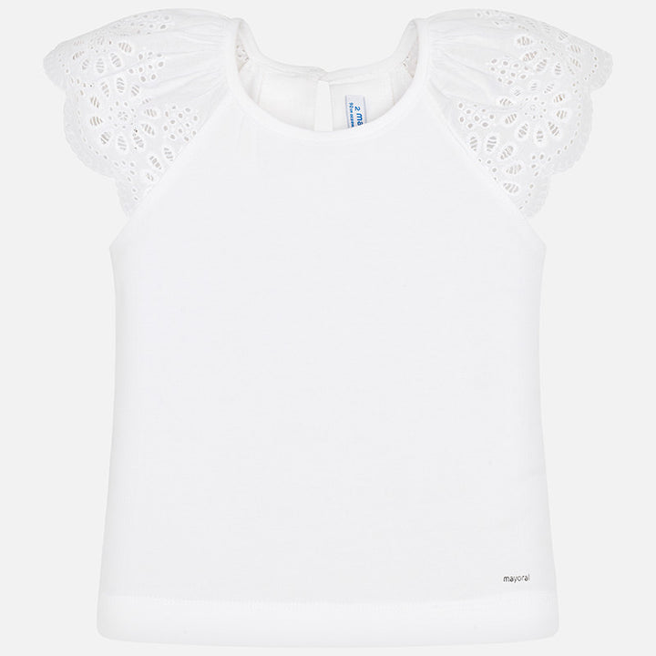 Flower Flutter Sleeve Top