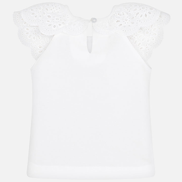 Flower Flutter Sleeve Top