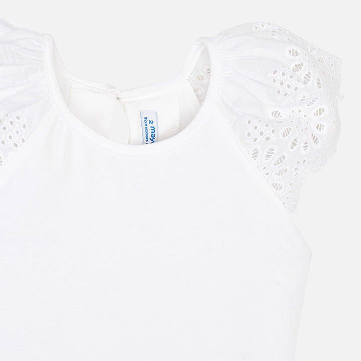 Flower Flutter Sleeve Top
