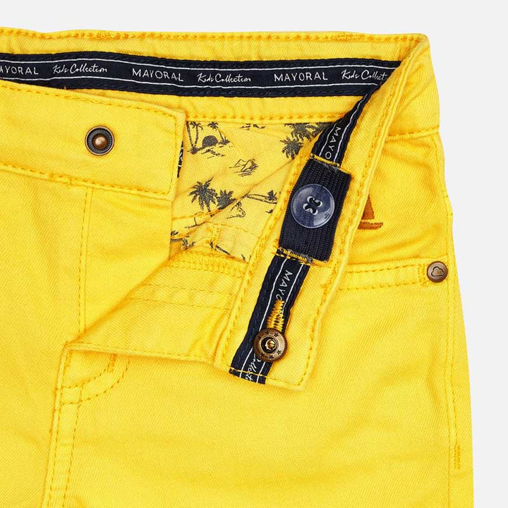 Yellow Bermuda Shorts