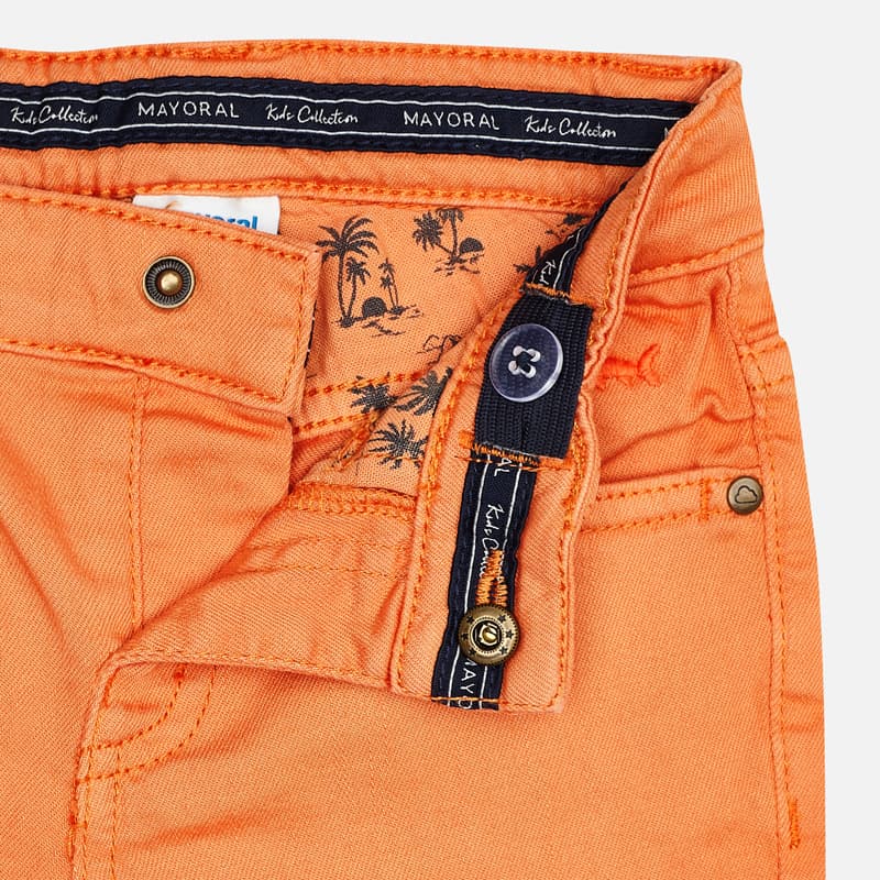 Orange Bermuda Shorts